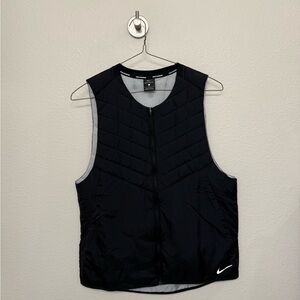 Nike Black Sleeveless Quilted Vest